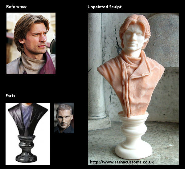 Reference, Parts, and Unpainted Sculpt