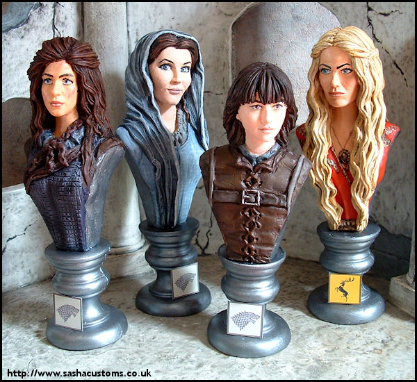 Osha, Catelyn, Bran, and Cersei